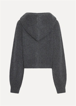 Kami knit boxy hoodie Gray Pinstripe ROTATE